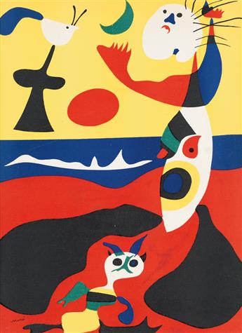 JOAN MIRÓ Two color pochoirs.